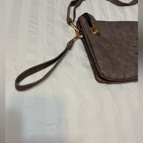 N’Gil Crossbody & Wristlet Brown Sunflower Handbag Spotless Tons of Storage - Picture 15 of 15